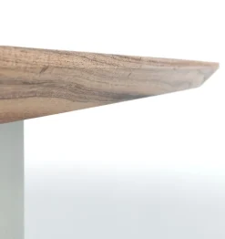 Stoły*KARE Design Stół Symphony 200x100 Cm Akacja Nogi Chromowe