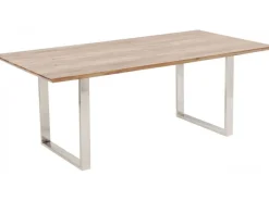 Stoły*KARE Design Stół Symphony 160x80 Cm Akacja Nogi Chromowe