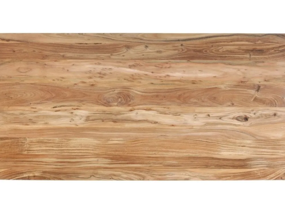Stoły*KARE Design Stół Symphony 160x80 Cm Akacja Nogi Chromowe