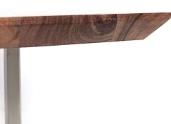 Stoły*KARE Design Stół Symphony 160x80 Cm Akacja Nogi Chromowe