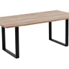 Stoły*KARE Design Stół Symphony 180x90 Cm Akacja Nogi Czarne