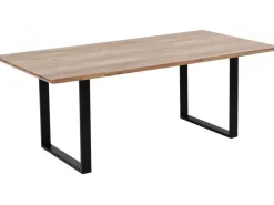 Stoły*KARE Design Stół Symphony 180x90 Cm Akacja Nogi Czarne