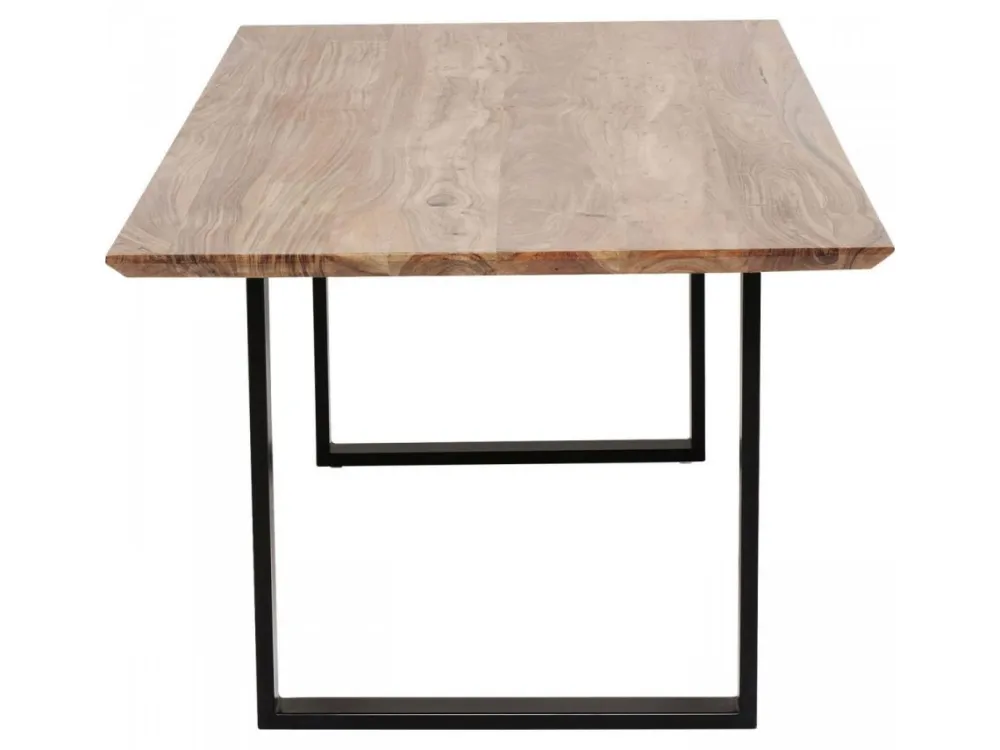 Stoły*KARE Design Stół Symphony 180x90 Cm Akacja Nogi Czarne