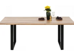 Stoły*KARE Design Stół Symphony 180x90 Cm Akacja Nogi Czarne