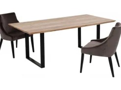 Stoły*KARE Design Stół Symphony 180x90 Cm Akacja Nogi Czarne