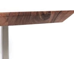 Stoły*KARE Design Stół Symphony 180x90 Cm Akacja Nogi Srebrne