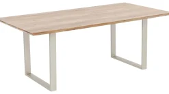 Stoły*KARE Design Stół Symphony 160x80 Cm Akacja Nogi Srebrne