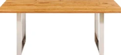Stoły*KARE Design Stół Symphony 160x80 Cm Dąb - Nogi Chromowe