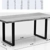 Stoły*KARE Design Stół Symphony 200x100 Cm Dąb - Nogi Stalowe