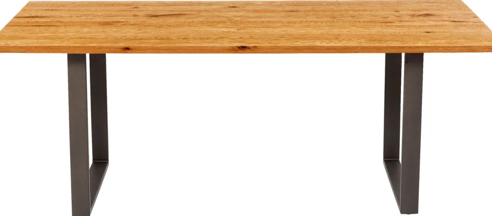 Stoły*KARE Design Stół Symphony 180x90 Cm Dąb - Nogi Stalowe