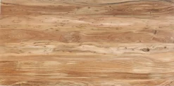 Stoły*KARE Design Stół Z Drewnianym Naturalnym Blatem I Szarymi Metalowymi Nogami 200x100 Cm