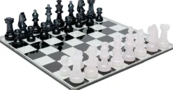 Gry*KARE Design Szachy Szkło Hartowane Ręczne Wykonanie 60x60 Cm