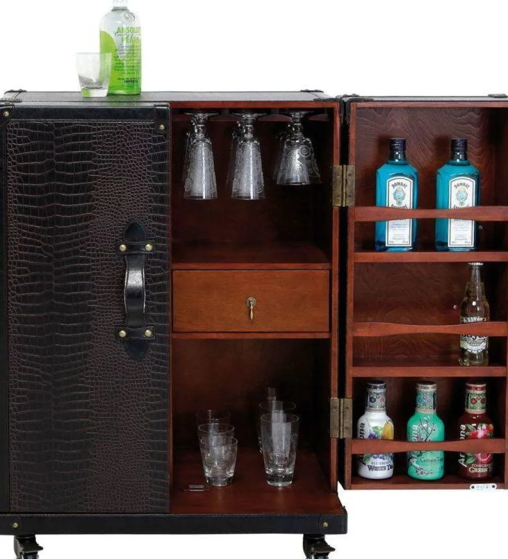 Barki*KARE Design Szafa Barowa Colonial 66x83 Cm Ciemnobrązowa