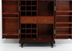 Barki*KARE Design Szafa Barowa Colonial 66x83 Cm Ciemnobrązowa