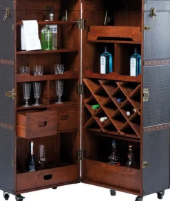 Szafy*KARE Design Szafa Barowa Colonial 60x153 Cm Ciemnobrązowa