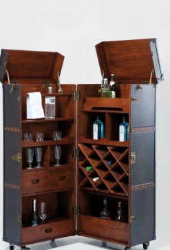 Szafy*KARE Design Szafa Barowa Colonial 60x153 Cm Ciemnobrązowa