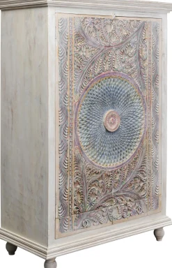 Szafy*KARE Design Szafa 2-drzwiowa Z Drewna Mango Front Kolorowy 120x180 Cm