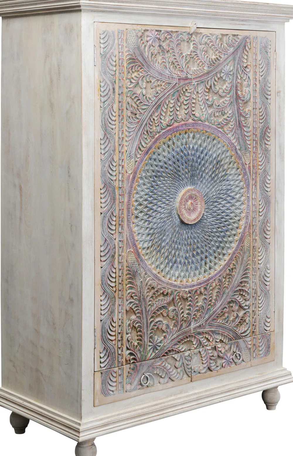 Szafy*KARE Design Szafa 2-drzwiowa Z Drewna Mango Front Kolorowy 120x180 Cm