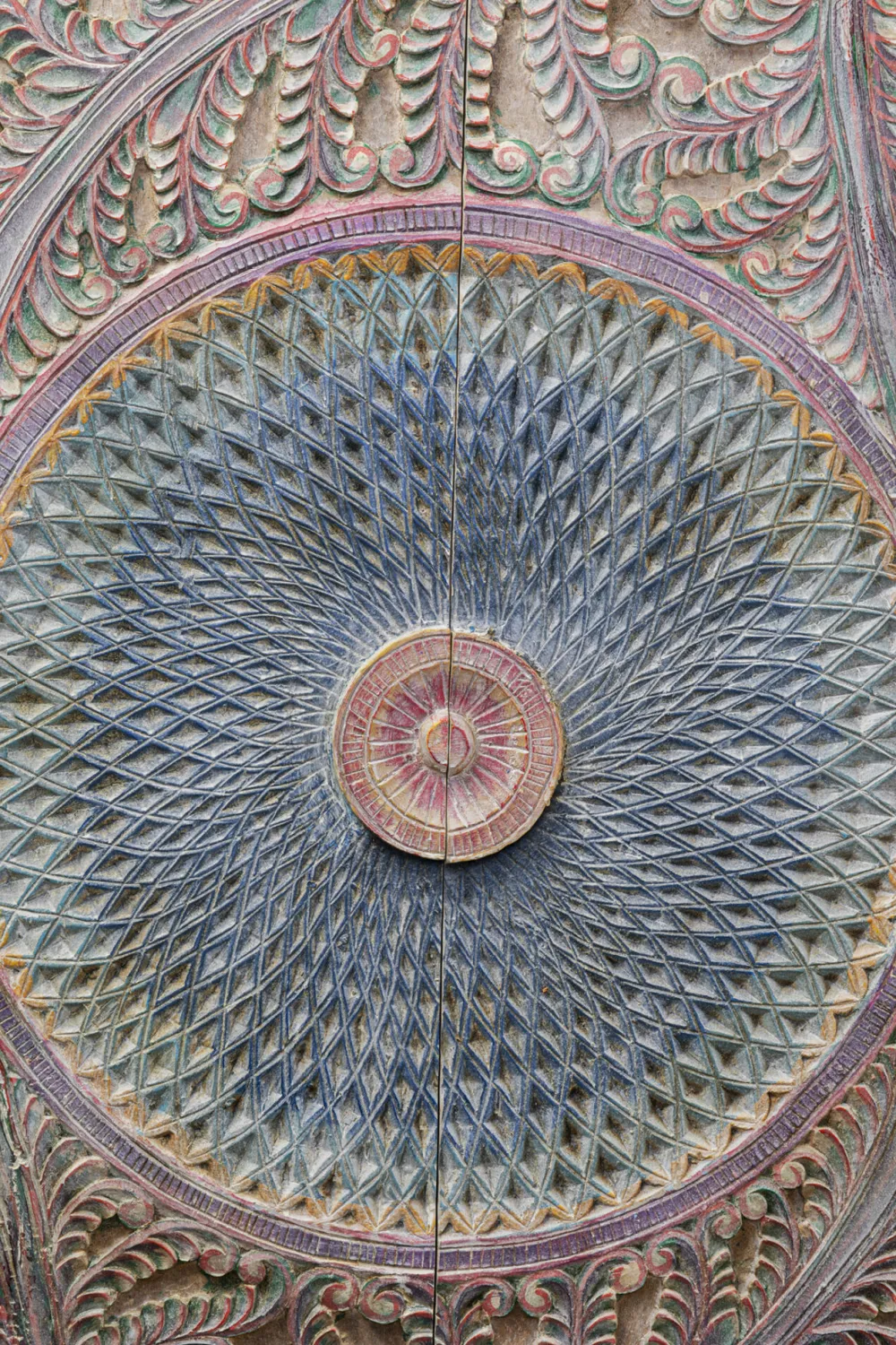 Szafy*KARE Design Szafa 2-drzwiowa Z Drewna Mango Front Kolorowy 120x180 Cm
