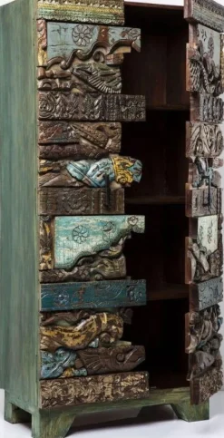Szafy*KARE Design Szafa Shanti Surprise Puzzle 85x180 Cm Kolorowa