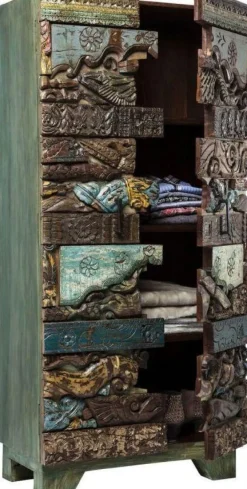 Szafy*KARE Design Szafa Shanti Surprise Puzzle 85x180 Cm Kolorowa