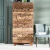 Szafy*KARE Design Szafa Shanti Surprise Puzzle 85x180 Cm Drewniana
