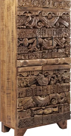 Szafy*KARE Design Szafa Shanti Surprise Puzzle 85x180 Cm Drewniana
