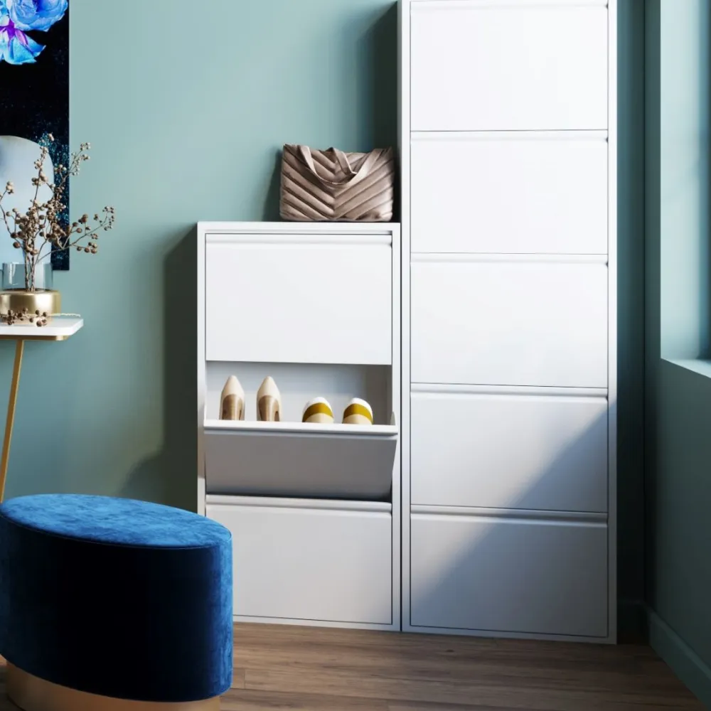 Szafki Na Buty*KARE Design Szafka Na Buty Caruso MO 50x103 Cm Biała