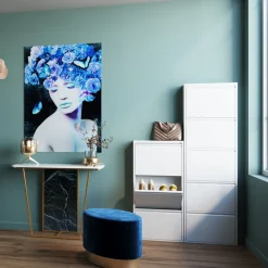 Szafki Na Buty*KARE Design Szafka Na Buty Caruso MO 50x170 Cm Biała