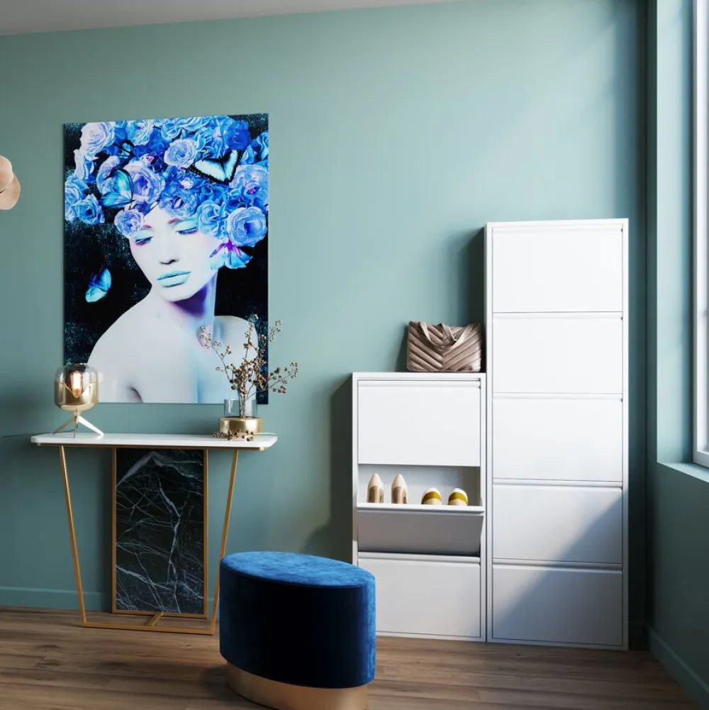 Szafki Na Buty*KARE Design Szafka Na Buty Caruso MO 50x170 Cm Biała