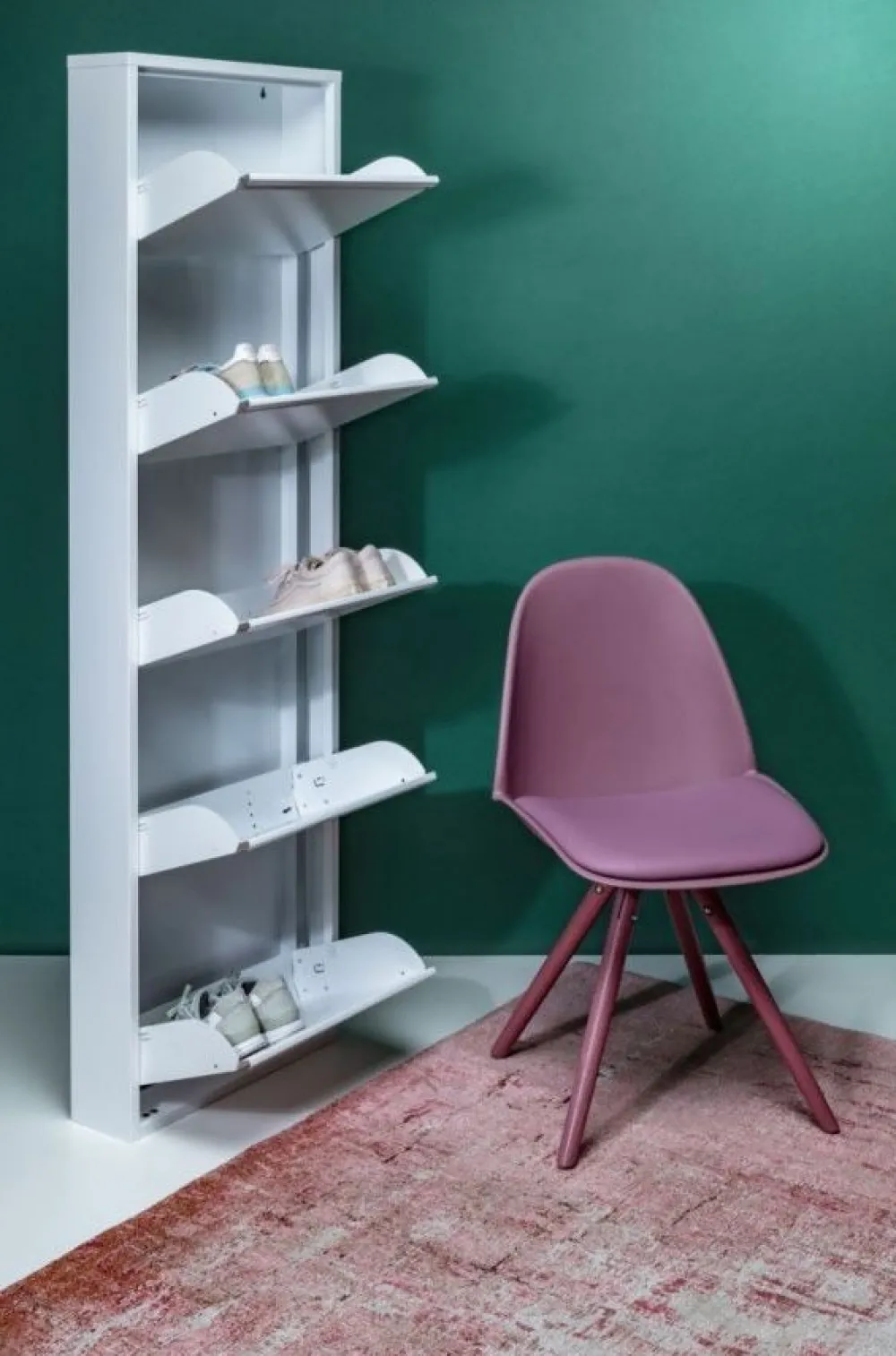 Szafki Na Buty*KARE Design Szafka Na Buty Caruso MO 50x170 Cm Biała