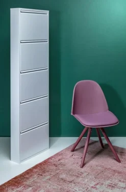 Szafki Na Buty*KARE Design Szafka Na Buty Caruso MO 50x170 Cm Biała