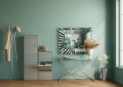 Szafki Na Buty*KARE Design Szafka Na Buty Caruso MO 50x103 Cm Srebrna