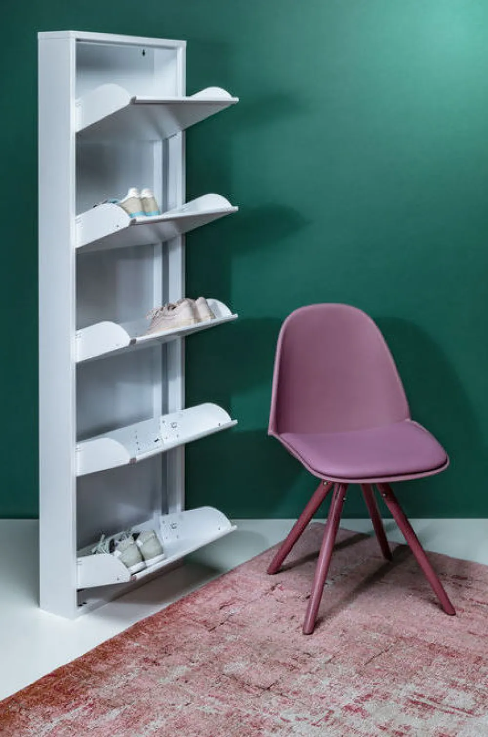 Szafki Na Buty*KARE Design Szafka Na Buty Caruso 50x170 Cm Biała