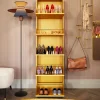 Szafki Na Buty*KARE Design Szafka Na Buty Stalowa 5 Półek Kolor żółty 50x170 Cm