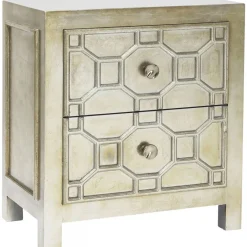 Szafki Nocne*KARE Design Szafka Nocna Alhambra 59x65 Cm Szampańska