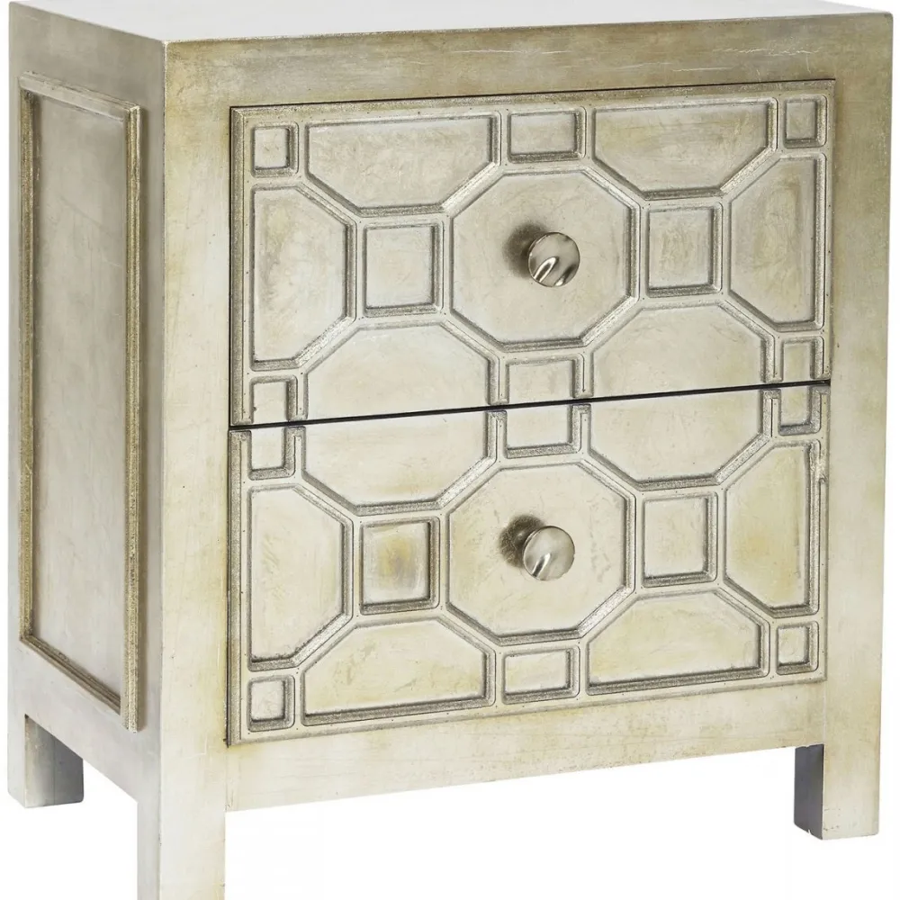 Szafki Nocne*KARE Design Szafka Nocna Alhambra 59x65 Cm Szampańska
