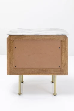 Szafki Nocne*KARE Design Szafka Nocna Grace 50x55 Cm Drewno Mango - Blat Marmur
