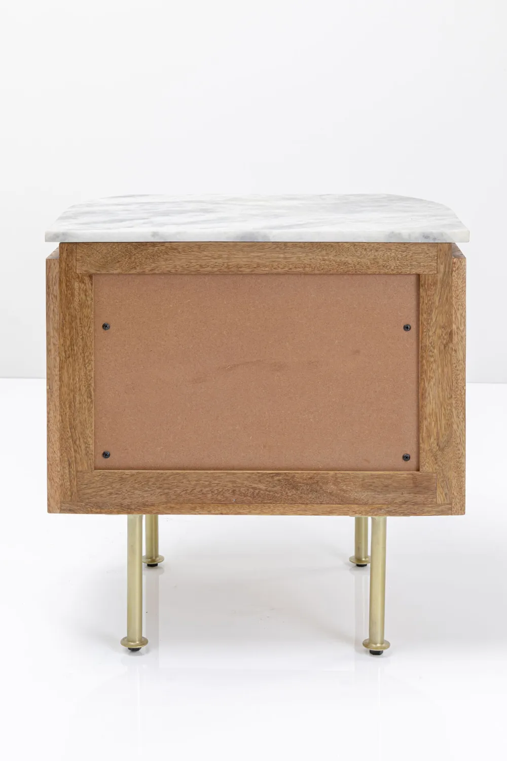 Szafki Nocne*KARE Design Szafka Nocna Grace 50x55 Cm Drewno Mango - Blat Marmur