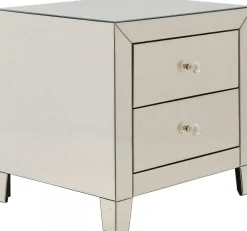 Szafki Nocne*KARE Design Szafka Nocna Luxury Gold 2 49x50 Cm Szampańska