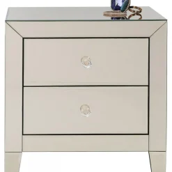 Szafki Nocne*KARE Design Szafka Nocna Luxury Gold 2 49x50 Cm Szampańska