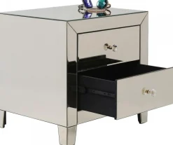 Szafki Nocne*KARE Design Szafka Nocna Luxury Gold 2 49x50 Cm Szampańska