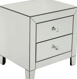 Szafki Nocne*KARE Design Szafka Nocna Luxury 50x49 Cm Wykończenie Szklane
