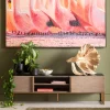 Szafki Rtv*KARE Design Szafka RTV Cesaro 160x50 Cm Naturalna - Blat Ceramika