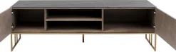 Szafki Rtv*KARE Design Szafka RTV Cesaro 160x50 Cm Naturalna - Blat Ceramika