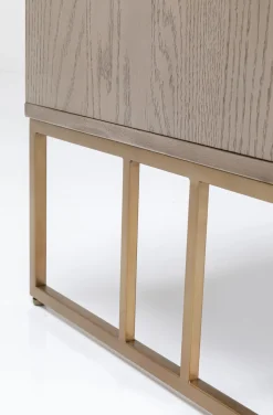 Szafki Rtv*KARE Design Szafka RTV Cesaro 160x50 Cm Naturalna - Blat Ceramika
