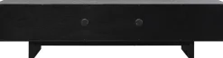 Szafki Rtv*KARE Design Szafka RTV 4-drzwiowa Czarno-złota Front Stal Nierdzewna 180x45 Cm