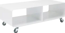 Szafki Rtv*KARE Design Szafka RTV Lounge 90x30 Cm Biała