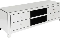 Szafki Rtv*KARE Design Szafka RTV Luxury 140x50 Cm Lustrzana
