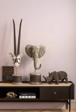 Szafki Rtv*KARE Design Szafka RTV Milano 200x55 Cm Ciemnobrązowa